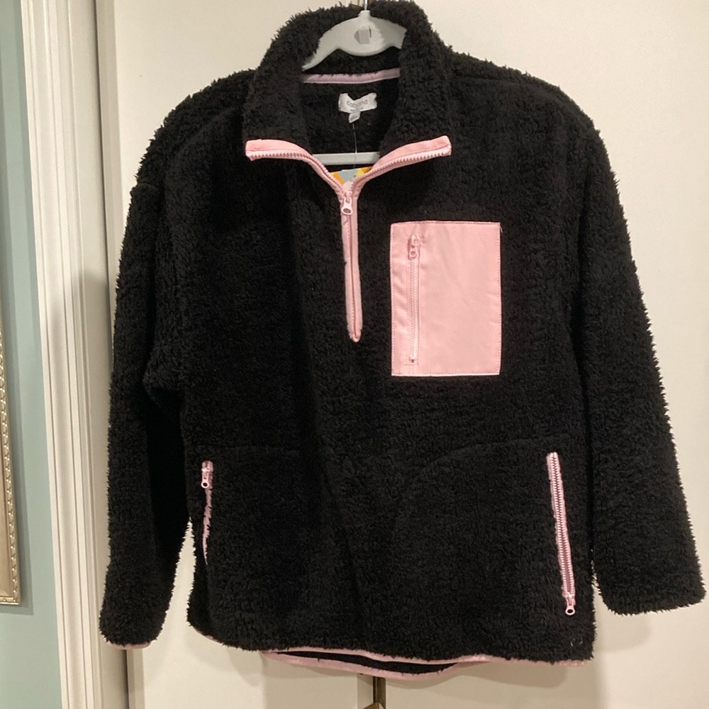 NWT Crown & Ivy Sherpa pullover